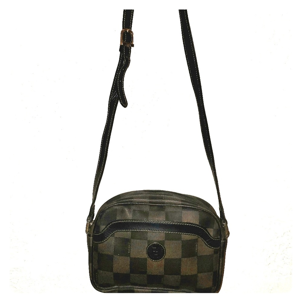 Fendi Vintage Checkerboard Crossbody Bag